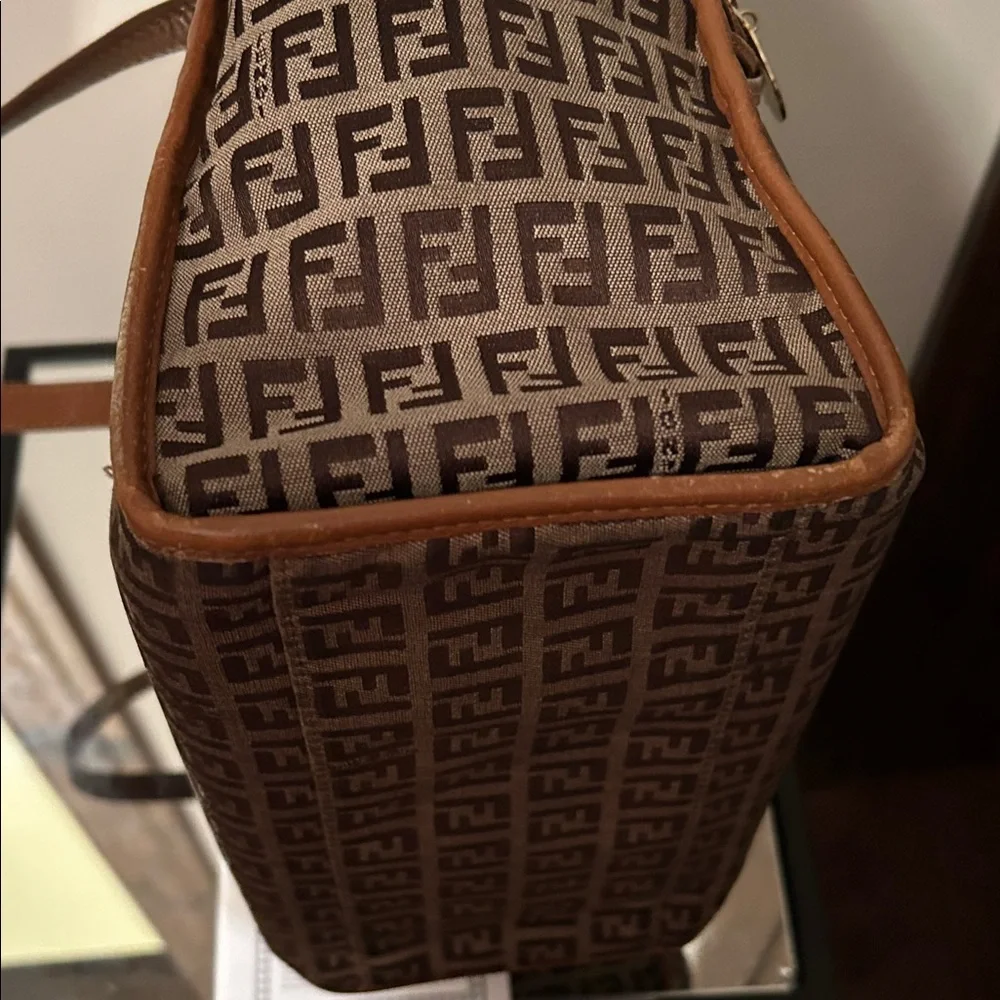 Fendi Signature Brown and Tan Tote - Picture 7 of 16